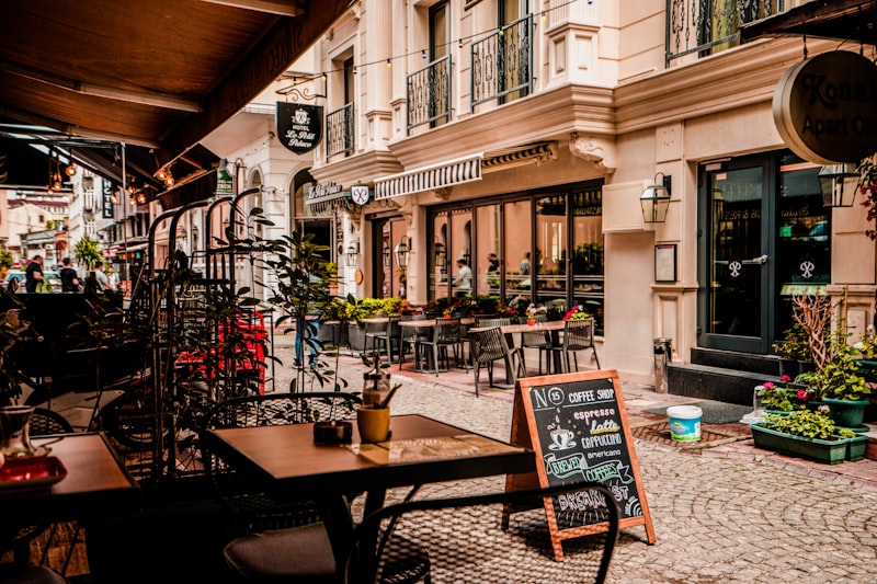 Aqua Blue Cafe İç Tasarım